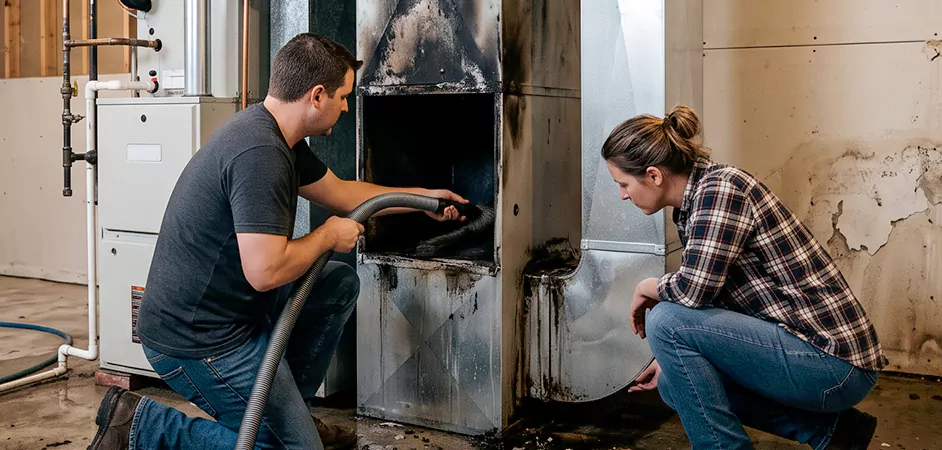 Fire and Flood Duct Restoration in East Brunswick, NJ